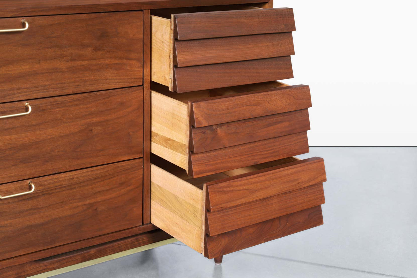 Vintage Walnut Dresser by Merton L. Gershun American of Martinsville