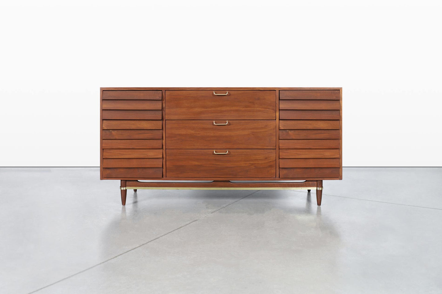 Vintage Walnut Dresser by Merton L. Gershun American of Martinsville