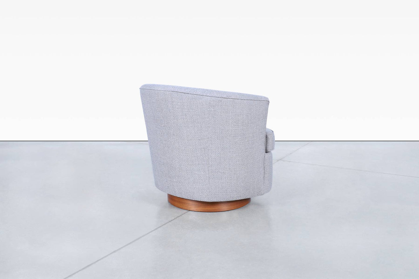 Vintage Walnut Swivel Lounge Chairs