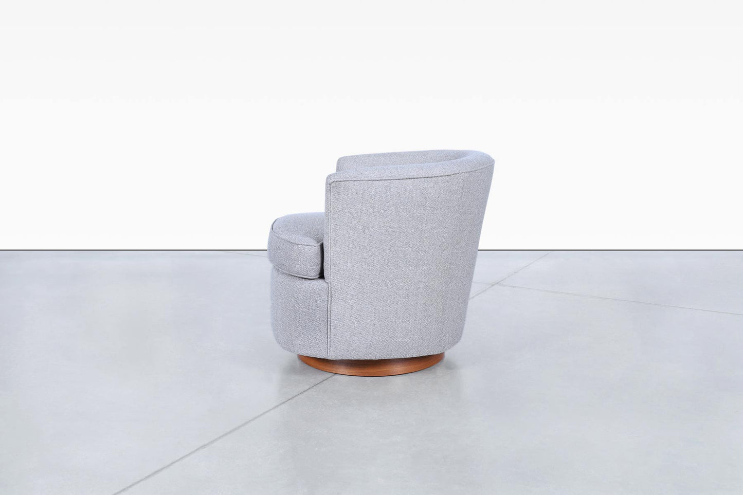 Vintage Walnut Swivel Lounge Chairs