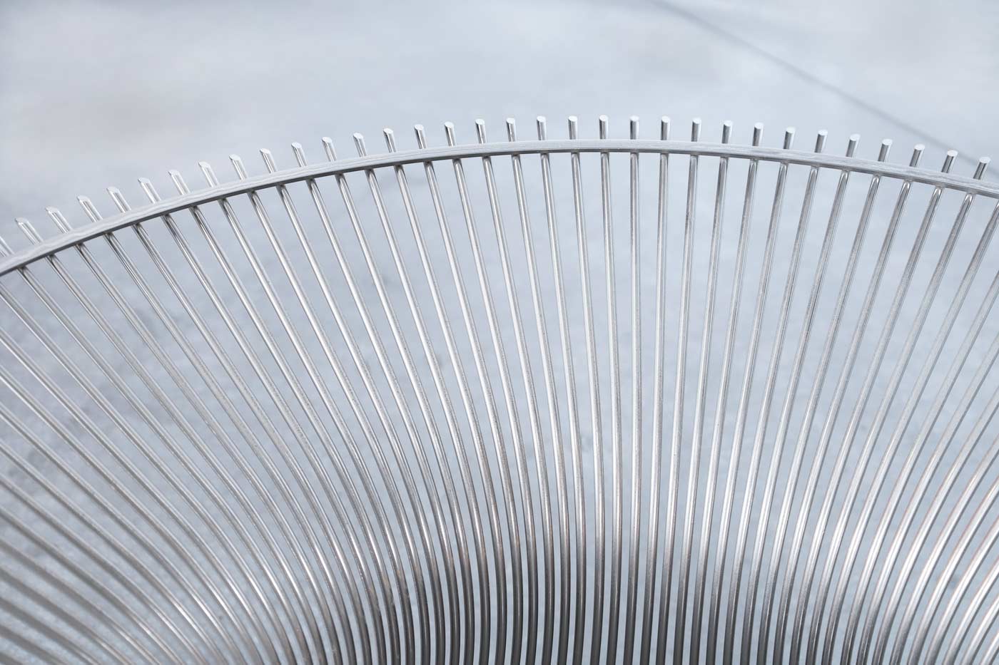 Warren Platner Nickel and Glass 42" Coffee Table for Knoll