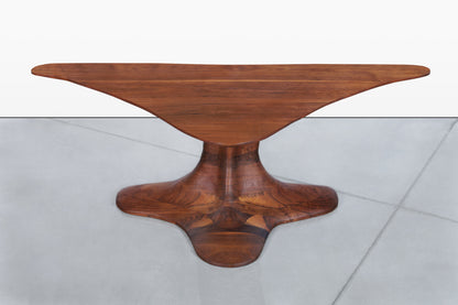 20th Century American Studio Craft Walnut Coffee Table