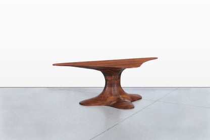 20th Century American Studio Craft Walnut Coffee Table