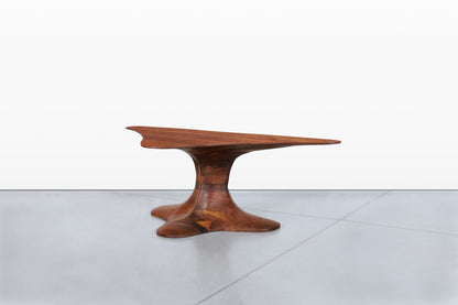 20th Century American Studio Craft Walnut Coffee Table
