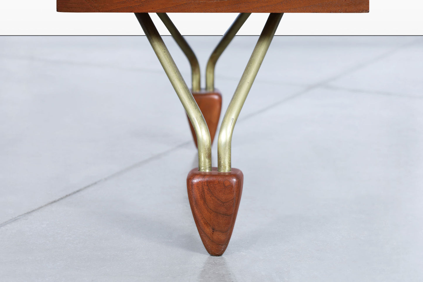 American Craftsmanship Walnut Desk Attributed to John Keal
