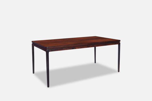 Danish Brazilian Rosewood Extendable Dining Table by Johannes Andersen