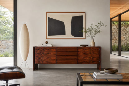 Danish Modern Brazilian Rosewood Credenza by Dyrlund