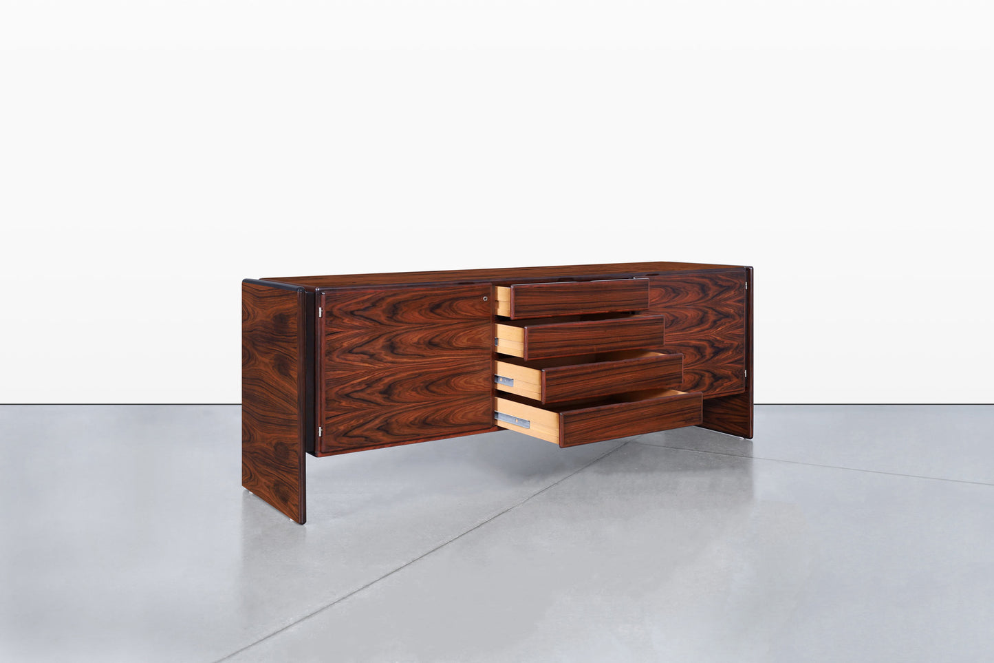 Danish Modern Brazilian Rosewood Credenza by Dyrlund