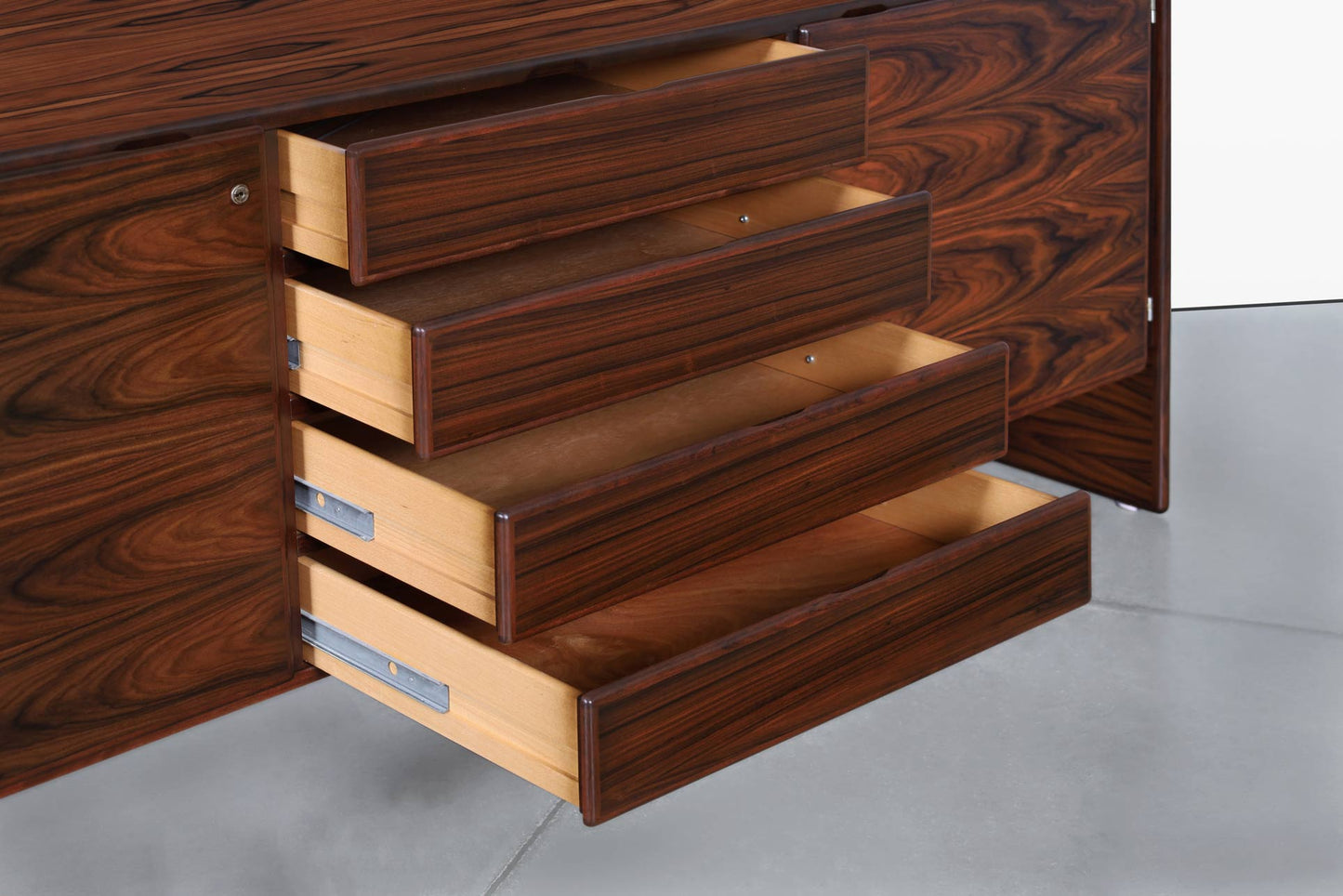 Danish Modern Brazilian Rosewood Credenza by Dyrlund
