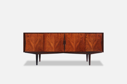Danish Modern Brazilian Rosewood Credenza by Knud Nielsen