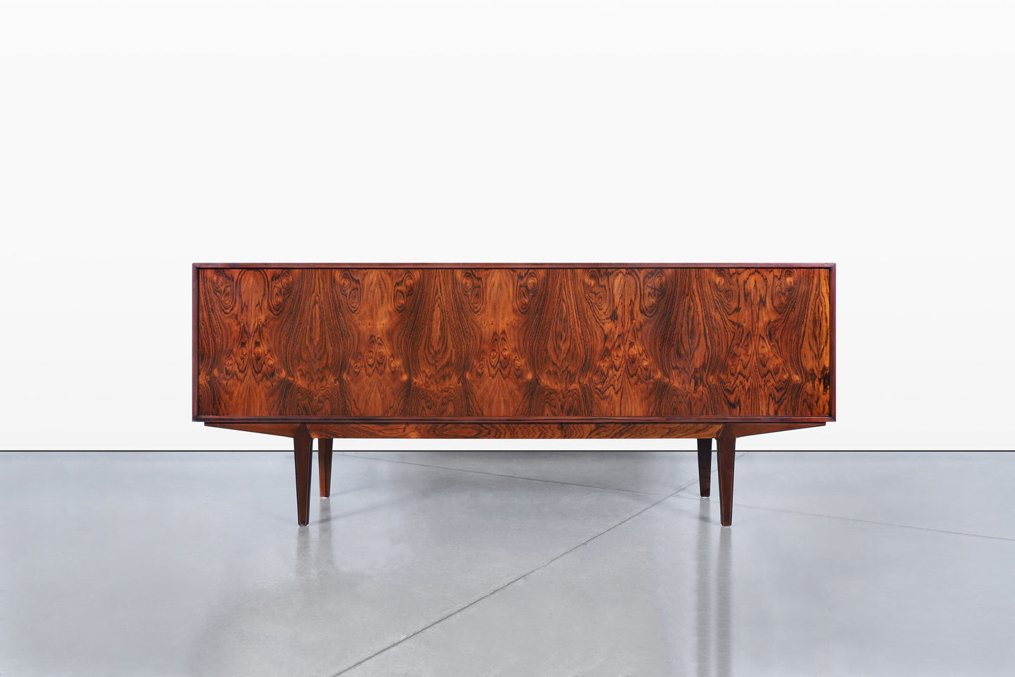 Danish Modern Brazilian Rosewood Credenza by Knud Nielsen