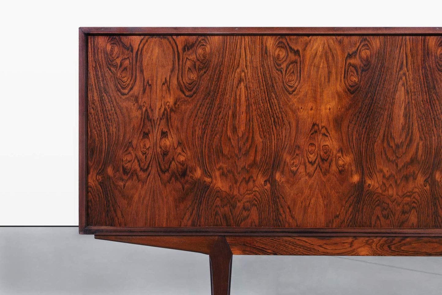 Danish Modern Brazilian Rosewood Credenza by Knud Nielsen