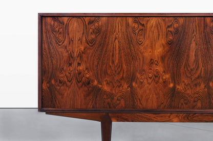 Danish Modern Brazilian Rosewood Credenza by Knud Nielsen