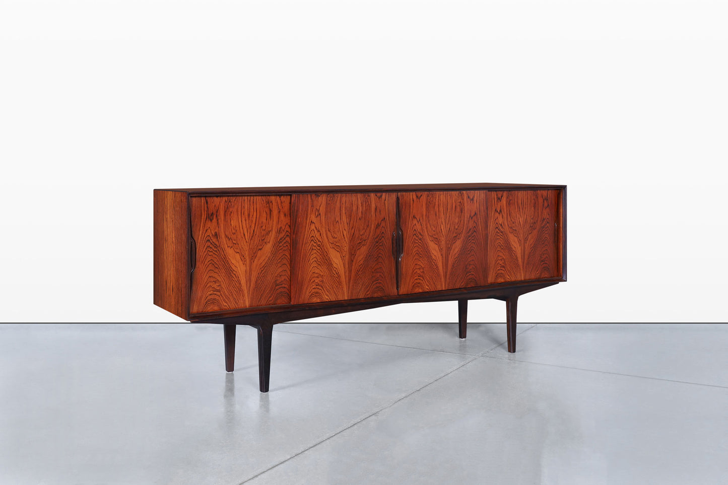 Danish Modern Brazilian Rosewood Credenza by Knud Nielsen