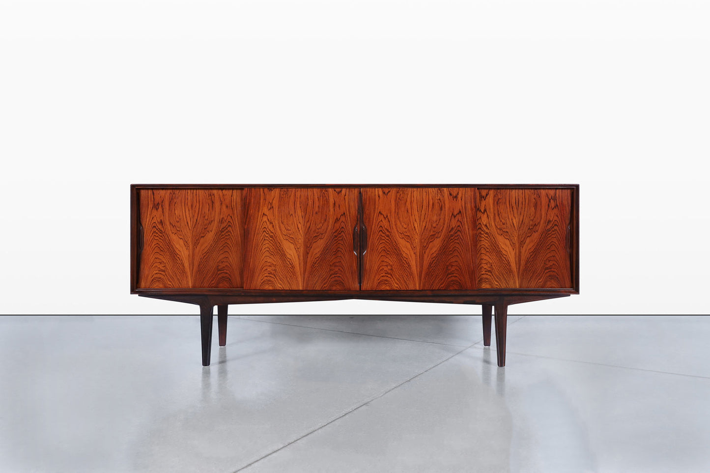 Danish Modern Brazilian Rosewood Credenza by Knud Nielsen
