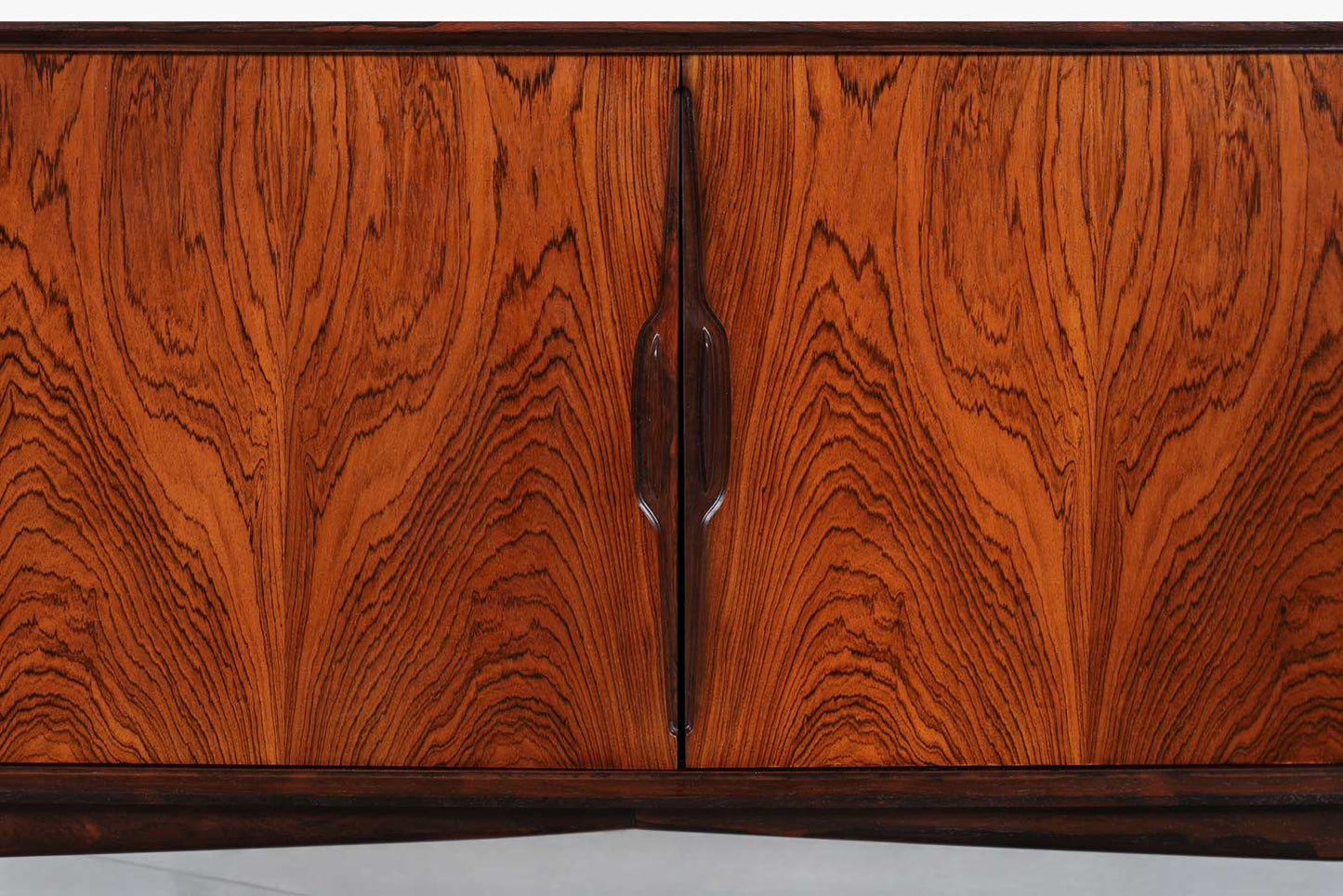 Danish Modern Brazilian Rosewood Credenza by Knud Nielsen