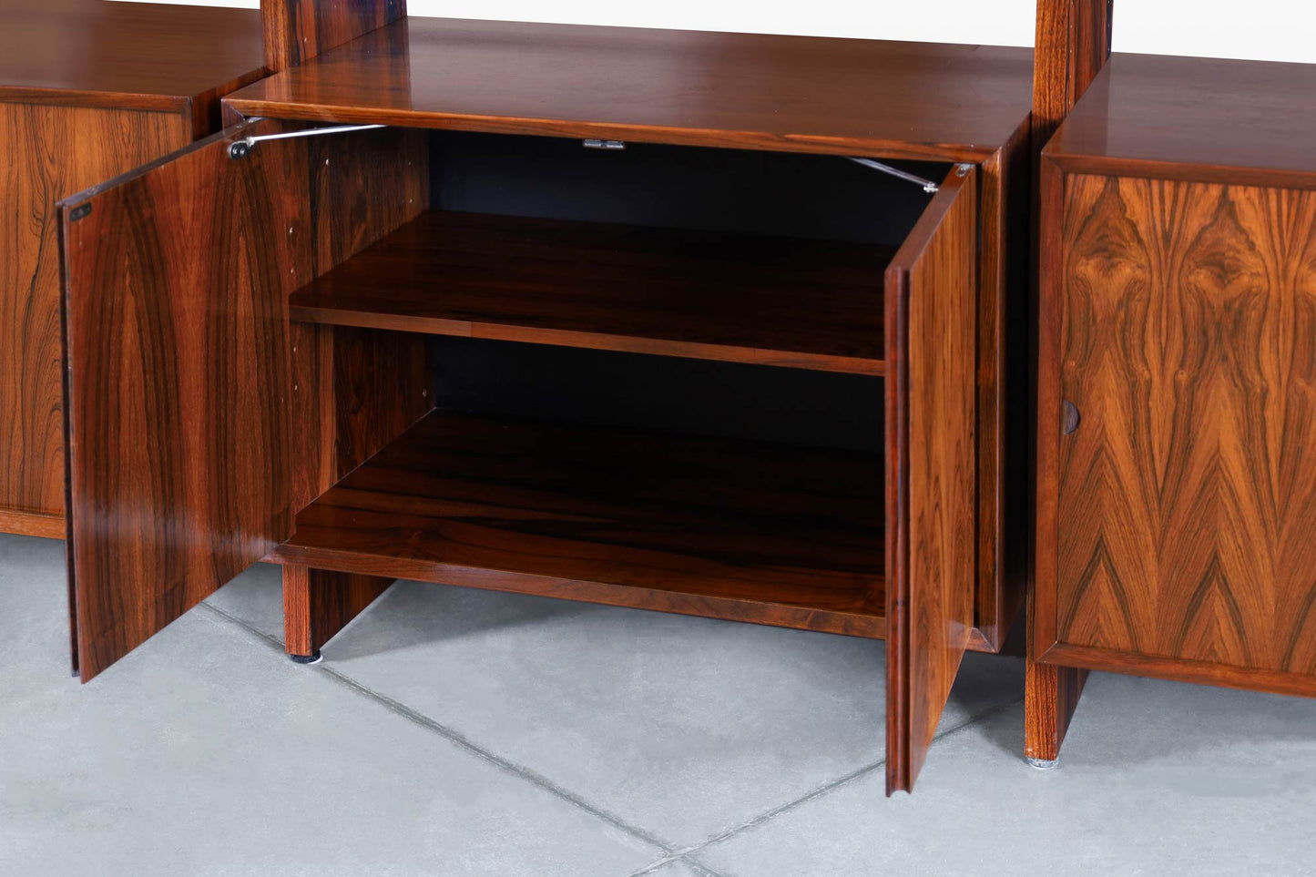 Danish Modern Brazilian Rosewood Freestanding Wall Unit by Poul Cadovius