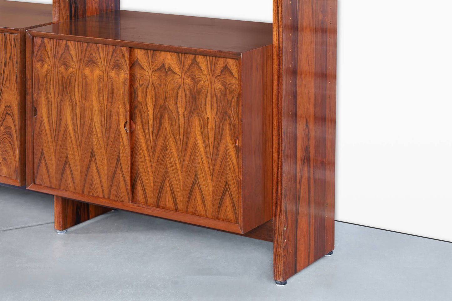 Danish Modern Brazilian Rosewood Freestanding Wall Unit by Poul Cadovius