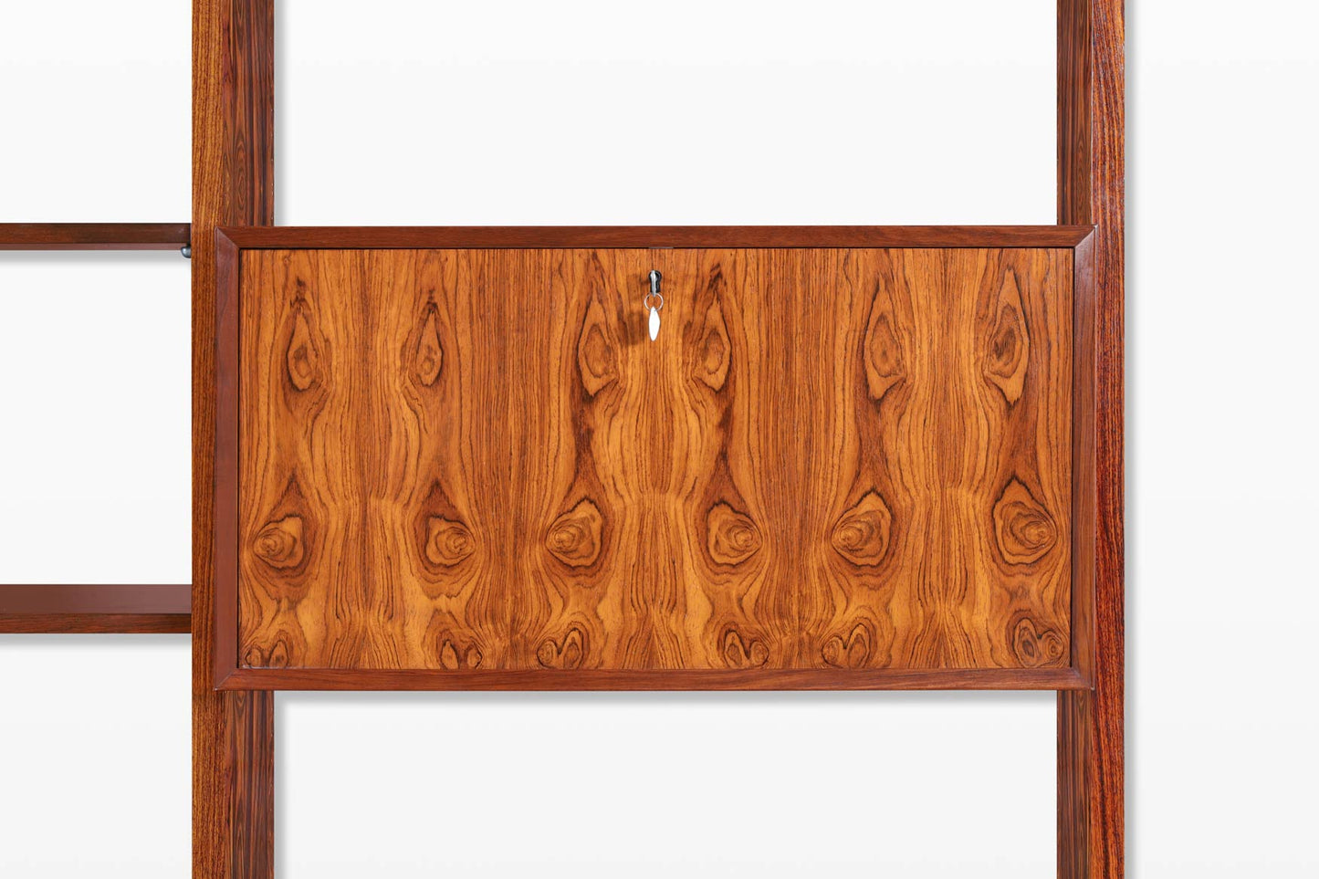 Danish Modern Brazilian Rosewood Freestanding Wall Unit by Poul Cadovius