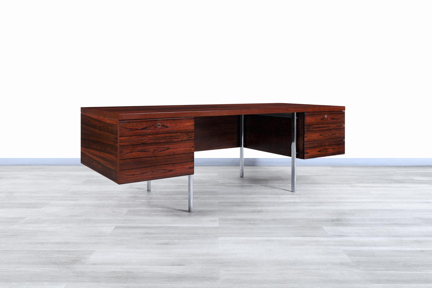 Danish Modern Executive Brazilian Rosewood Desk