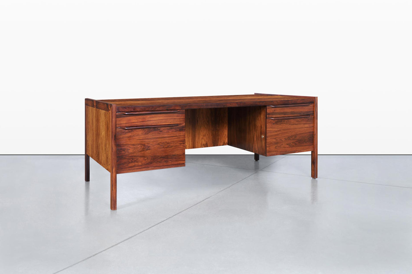 Danish Modern Executive Brazilian Rosewood Desk