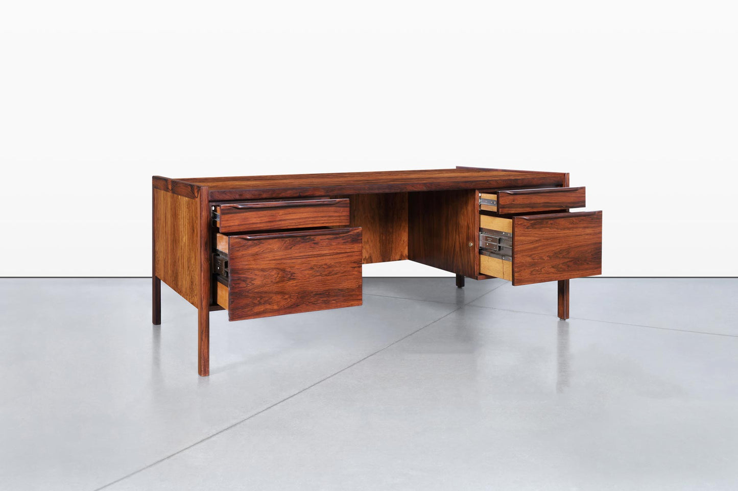 Danish Modern Executive Brazilian Rosewood Desk