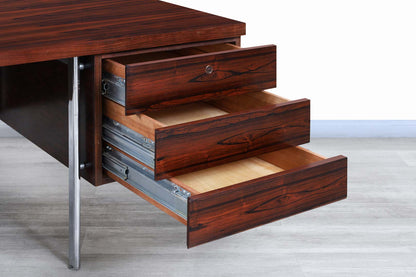 Danish Modern Executive Brazilian Rosewood Desk