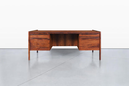 Danish Modern Executive Brazilian Rosewood Desk