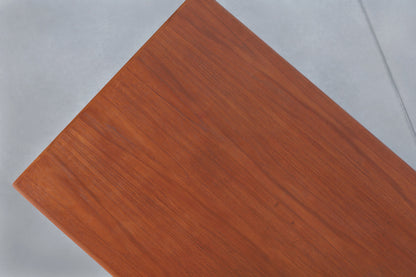 Danish Modern Executive Floating Top Teak Desk by Johannes Sorth