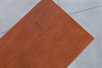 Danish Modern Executive Floating Top Teak Desk by Johannes Sorth