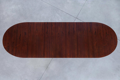 Danish Modern Expanding Rosewood Dining Table by Harry Ostergaard