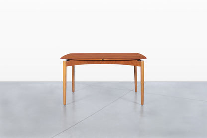 Danish Modern Expanding Teak Dining Table