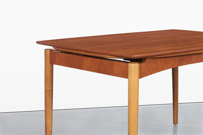 Danish Modern Expanding Teak Dining Table