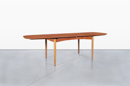 Danish Modern Expanding Teak Dining Table