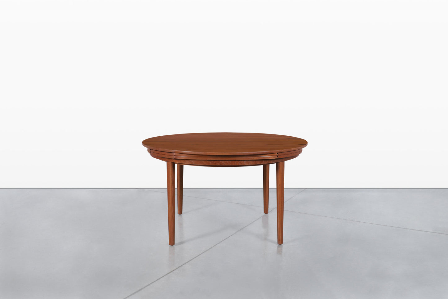 Danish Modern Expanding “Flip-Flap” Dining Table by Dyrlund
