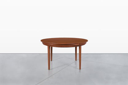 Danish Modern Expanding “Flip-Flap” Dining Table by Dyrlund