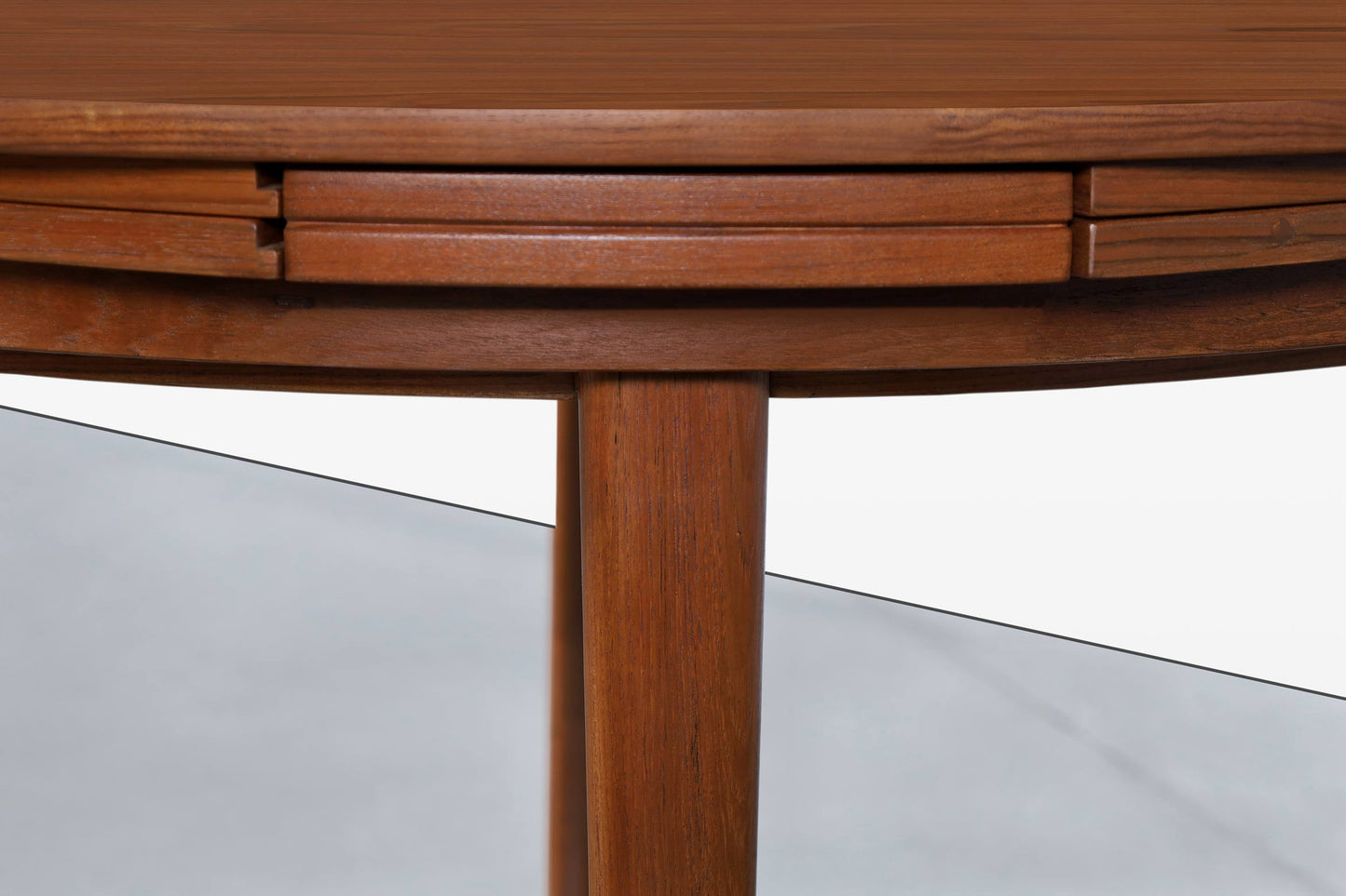 Danish Modern Expanding “Flip-Flap” Dining Table by Dyrlund
