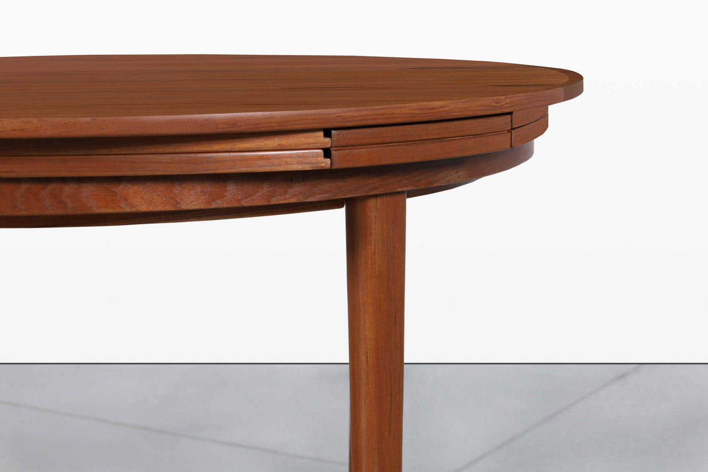 Danish Modern Expanding “Flip-Flap” Dining Table by Dyrlund