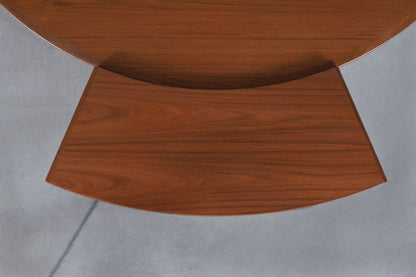 Danish Modern Expanding “Flip-Flap” Dining Table by Dyrlund