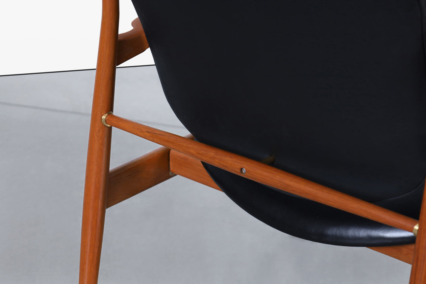 Danish Modern FD-136 Teak and Leather Lounge Chair by Finn Juhl