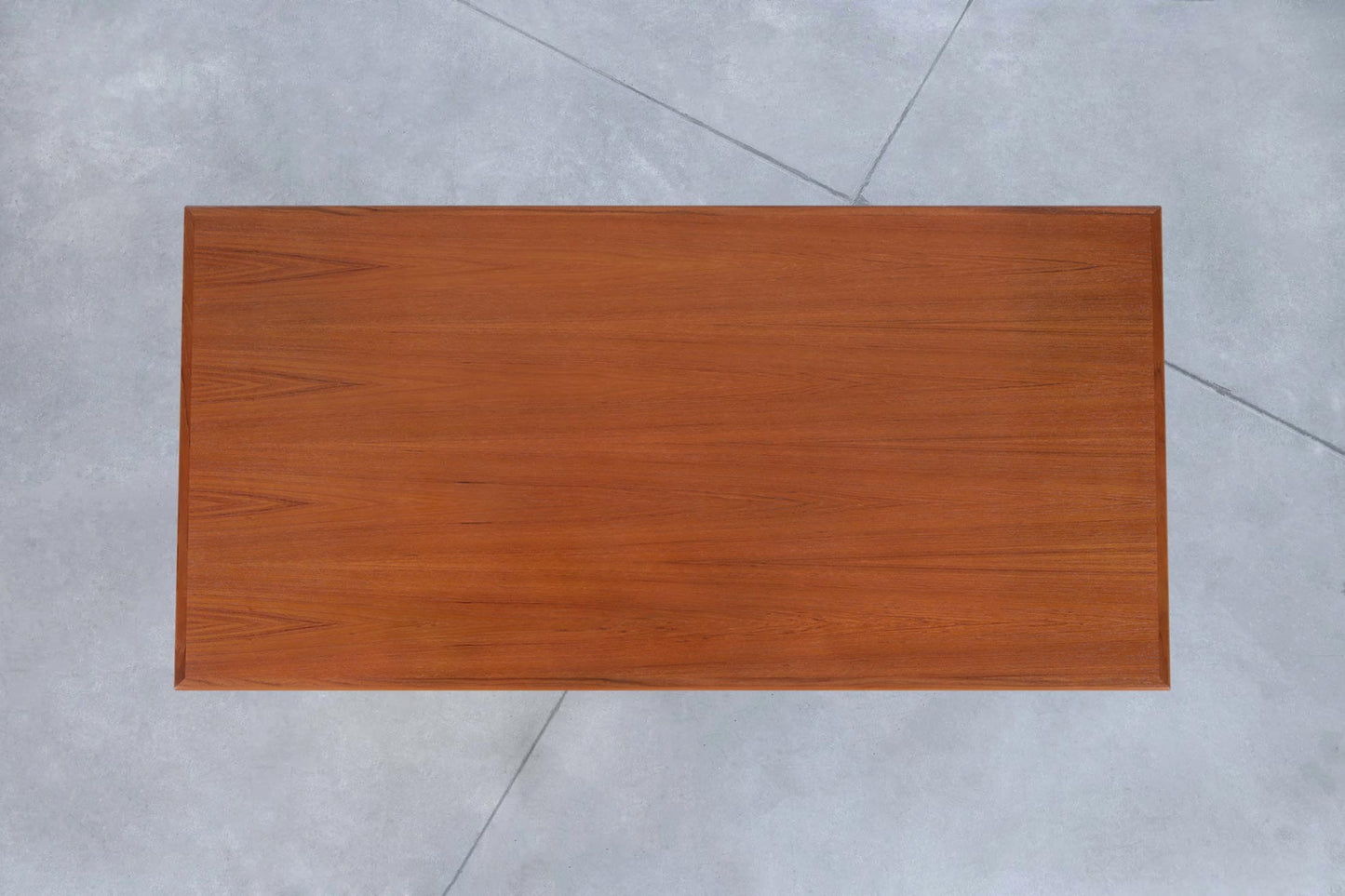 Danish Modern Floating Top Teak Executive Desk by G.V. Mobler