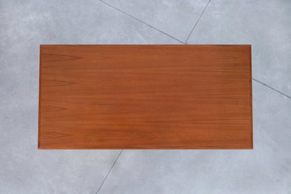 Danish Modern Floating Top Teak Executive Desk by G.V. Mobler