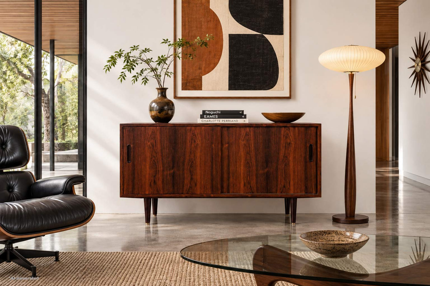 Danish Modern Rosewood Credenza by Carlo Jensen for Poul Hundevad