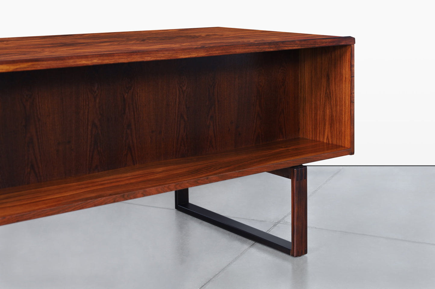 Danish Modern Rosewood Desk by Henning Jensen and Torbin Valeur