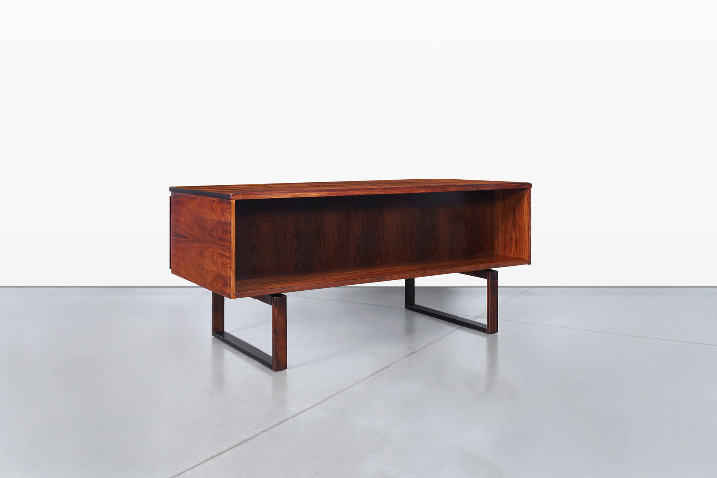 Danish Modern Rosewood Desk by Henning Jensen and Torbin Valeur