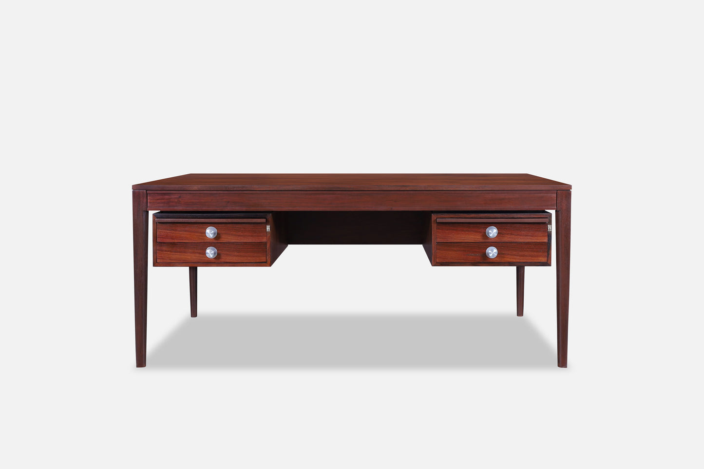 Danish Modern Rosewood “Diplomat” Desk by Finn Juhl for France and Son