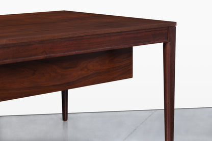Danish Modern Rosewood “Diplomat” Desk by Finn Juhl for France and Son