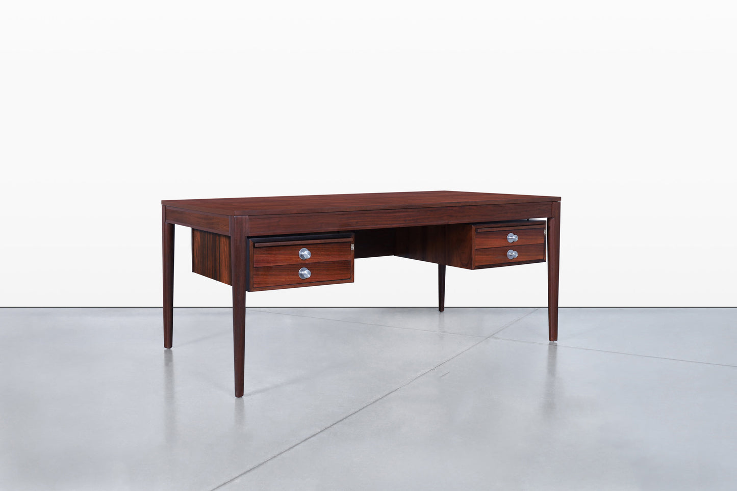 Danish Modern Rosewood “Diplomat” Desk by Finn Juhl for France and Son