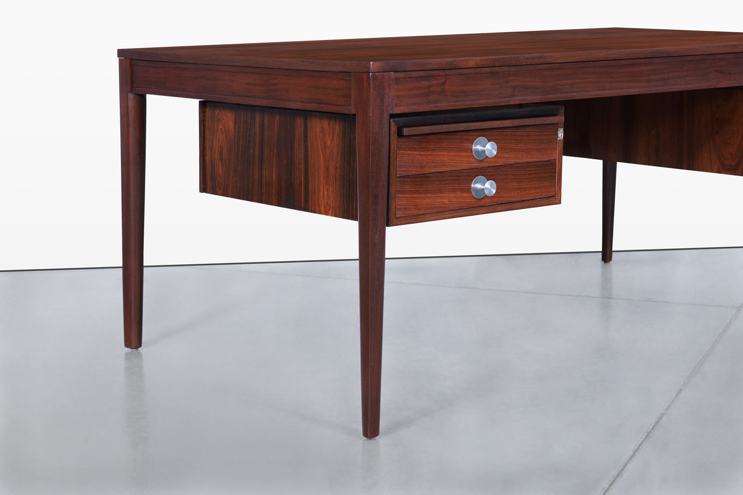 Danish Modern Rosewood “Diplomat” Desk by Finn Juhl for France and Son