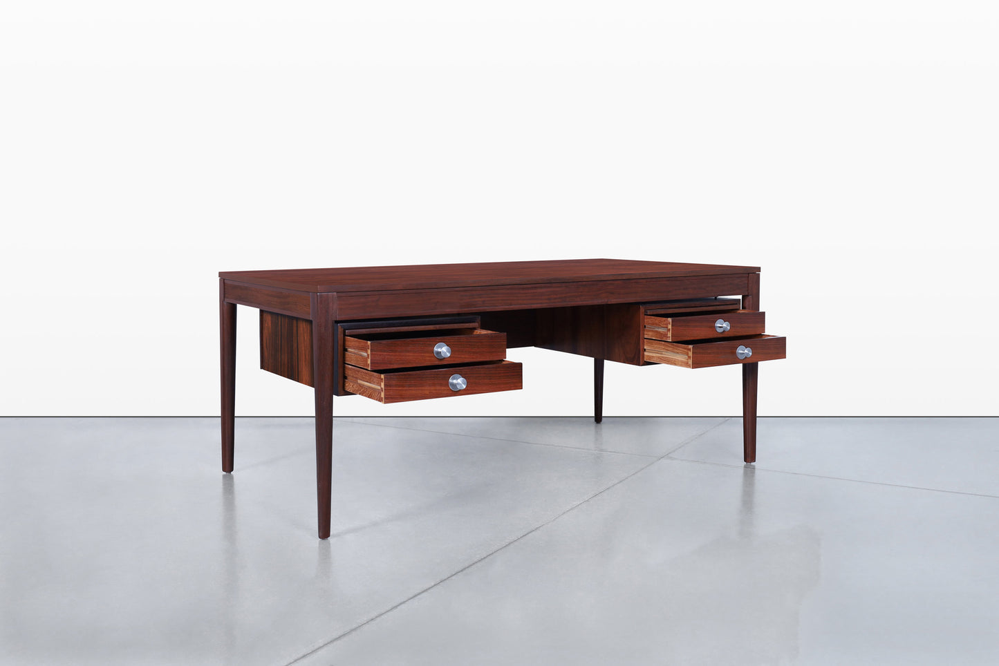 Danish Modern Rosewood “Diplomat” Desk by Finn Juhl for France and Son